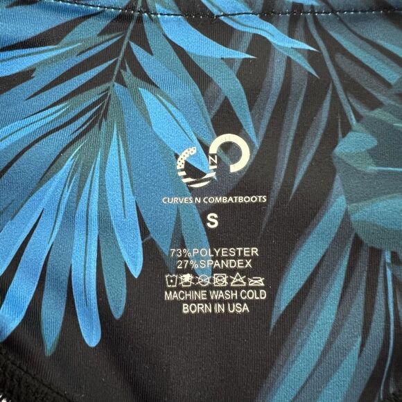 CNC Curves N Combat Boots Tropical Leggings Small - Picture 4 of 6